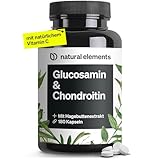 Glucosamin & Chondroitin – 180 Kapseln mit Vitamin C – trägt zu einer normalen...