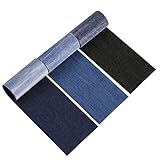 3 Rollen Jean Flicken zum Aufbügeln, 8*50cm Reparatur Patches Kleidung Selbstklebende...