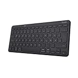 Trust Lyra Kompakte Bluetooth Tastatur, QWERTZ-Layout, 85% Recyclingkunststoff,...