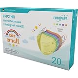 EUROPAPA® 20x FFP2 Maske S in Kleiner Größe Mundschutz Masken Atemschutzmasken 5-lagig...