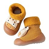 IQYU Baby Fleeceschuhe Lauflernschuhe-Winter Socken Baby Schuhe Krabbelsocken...