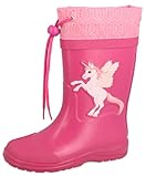 Beck Mädchen Unicorn Gummistiefel, Pink, 29 EU