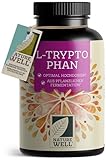 L-Tryptophan hochdosiert - 300x L-Tryptophan Kapseln - 500mg L-Tryptophan je Kapsel - 10...