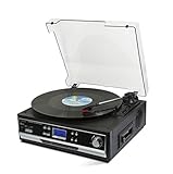 Technaxx 4717 Bluetooth Platten/Kassettendigitalisierer TX-22+ von LPs und Audiokassetten...