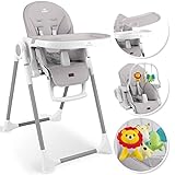 KIDIZ® 3in1 Hochstuhl Kinderhochstuhl inkl. Spielbügel, Babyliege,...