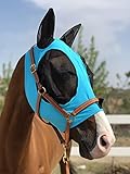 TGW Riding Super Fit Pferdefliegenmaske Pferde Fliegenmaske Horse Fly Mask (M, Pacific...