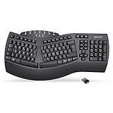 Perixx PERIBOARD-612 Ergonomische Kabellose Tastatur, Geteiltes Tastenfeld mit...