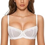 DOBREVA Sexy BH Damen mit Bügel Dirndl Balconette Push Up Spitzen Grosse...