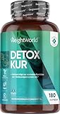 Detox Kur mit 10 Mrd KBE Kulturen Komplex - 180 vegane Kapseln mit Mariendistel,...