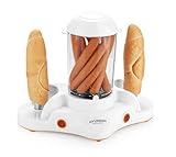 HYUNDAI Hot-Dog-Maker HDM 120 I 1-12 Würstchen I 1-6 Eier I Maiskolben kompatibel I 2...