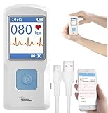 newgen medicals EKG Gerät: Mobiles medizinisches EKG-Messgerät mit PC-Software...