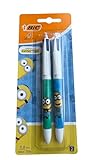 BIC Minions Original-Kugelschreiber, mittlere Spitze (1,0 mm), 4 Farben, 2 Stück