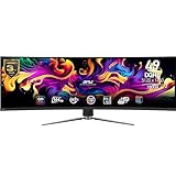 MSI MPG 491CQPDE QD-OLED 49' DQHD Curved Gaming Monitor - 1800R, 5120 x 1440 Quantum Dot...