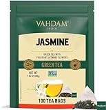 VAHDAM, Jasmintee Grüner Tee (100 Pyramide Teebeutel) Grüner Tee mit...
