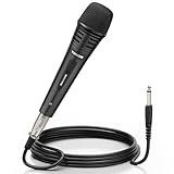 TONOR Dynamischer Mikrofon mit 16ft/5m XLR Kabel, 6,35mm Klinke Handmikrofon Microphone...