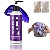 Purple Shampoo No Yellow Shampoo, Silbershampoo Anti Gelbstich für Reinigung und...