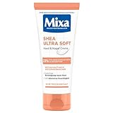 Mixa Shea Ultra Soft Hand & Nagelcreme - pflegender Handbalsam für trockene, rissige und...