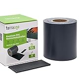 TerraUno - Premium Sichtschutzstreifen für Doppelstabmattenzaun - Gartenzaun I...