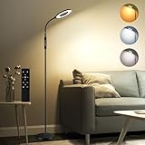 Oraymin LED Stehlampe Wohnzimmer 12W, LED Leselampe Bett mit Fernbedienung, 1H...