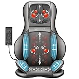 COMFIER Shiatsu Massagesitzauflage mit Knet-, Rollen-, Vibrations- und...