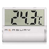 Measury Aquarium Thermometer Digital zum Kleben, Aquarien Thermometer für...