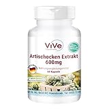 Artischocken-Extrakt 600mg - 60 Kapseln - standardisierter Extrakte mit 2,5%...