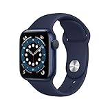 Apple Watch Series 6 (GPS, 40MM) Aluminiumgehäuse Blau mit Tiefe Marine...