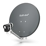 DUR-line 4 Teilnehmer Set - Qualitäts-Alu-Satelliten-Komplettanlage - Select...