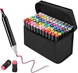 Youyijia 80 Farben Marker Stifte Set Alkoholmarker Art Markierungsstifte...