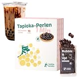 Bubble Barista Bubble Tea Instant Tapioka Perlen Set (10x Packungen) - Fertige Boba...