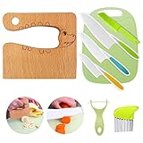 Kindermesser 8-teiliges Kinder-Küchenmesser-Set zum Schneiden und Kochen von Obst oder...