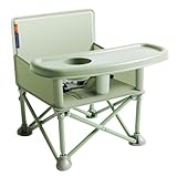 M-CASTLE Babystuhl Tragbarer Reisesitz mit Tablett|Klappbarer Kleinkindsitz Booster Dining...