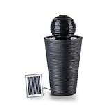 blumfeldt Liquitorre Gartenbrunnen - Wasserspiel, Solarbrunnen, Pumpe: 200 l/h / IPX8,...