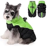 Poseca Hundemantel mit Geschirr, wasserdichte Winterjacke, gepolsterter Hundemantel,...