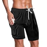 AUFIKR Badeshorts für Herren Herren Doppelschicht Beach Shorts mit...