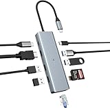 BIGBIG WON 10 in 1 USB C Hub, USB C Multiport für MacBook Pro/Air, HP, Lenovo, Dell,...