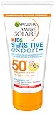 Garnier Sonnencreme Kids, Sonnenschutz-Milch für Kinder extra wasserfest, LSF 50+, Ambre...