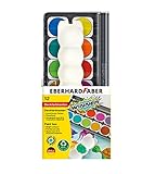 Eberhard Faber 578312 - Winner Deckfarbkasten mit 12 kräftigen Farben in...