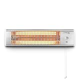 TROTEC Terassenheizstrahler Infrarot IR 1200 S – Heizleistung 600 W / 1200 W –...