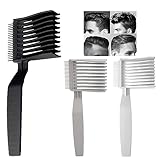 3 Stück Barber Kamm für Männer,Barber Fade Combs, Barber Fade Combs Gebogener...