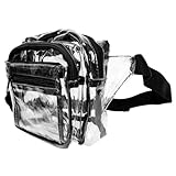 WRITWAA Pack transparente Bauchtasche Herren Geldbörse durchsichtige Umhängetasche...