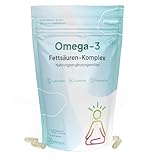 Omega 3 Kapseln hochdosiert ohne Zusätze je 500mg EPA 250mg DHA - 60 Omega 3 Fischöl...