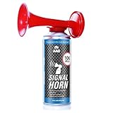 AAB Signal Horn – Laut Fanfare 106 dB(A), Fussball Fanartikel Mit Nicht Brennbarem Gas,...