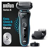 Braun Series 5 Elektrorasierer mit EasyClick Barttrimmer Aufsatz, Rasierer Herren...