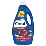 Coral Colorwaschmittel Optimal Color XXL Flüssigwaschmittel für länger strahlende...