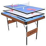 OYE 55Inch 3 in 1 Combo Spieltisch, Faltbarer Billardtisch/Billardtisch, Hockeytisch,...