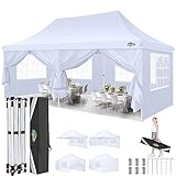 3x6m Pavillon, COBIZI Faltpavillon 3x6 Wasserdicht Stabil mit 6...