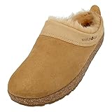 HAFLINGER Lammfellclog Snowbird Filzpantoffel Hausschuh Beige (Beigemeliert Öko...