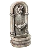 Dehner Gartenwandbrunnen Faro mit LED Beleuchtung, ca. 103.5 x 38 x 49.5 cm,...