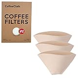 Earthtopia 3er Set Wiederverwendbare Kaffeefilter aus Stoff | 100% Bio-Baumwolle...